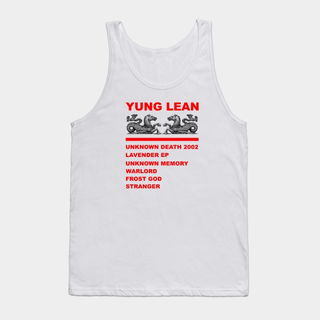 Yung Lean Discography Tank Top by Simonpeters98